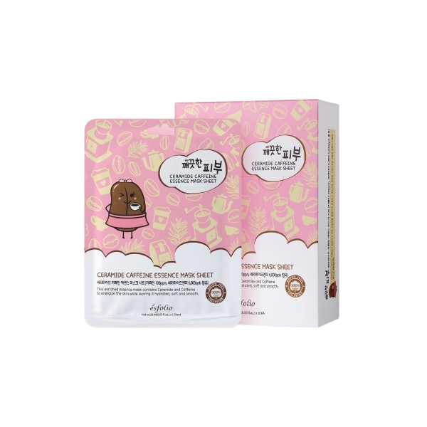 esfolio - Pure Skin Essence Mask Sheet - 25ml *1stück - Ceramide Caffeine von esfolio