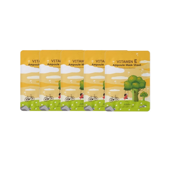 esfolio - Vitamin E Ampoule Mask Sheet - 25ml*1pc (5ea) Set von esfolio