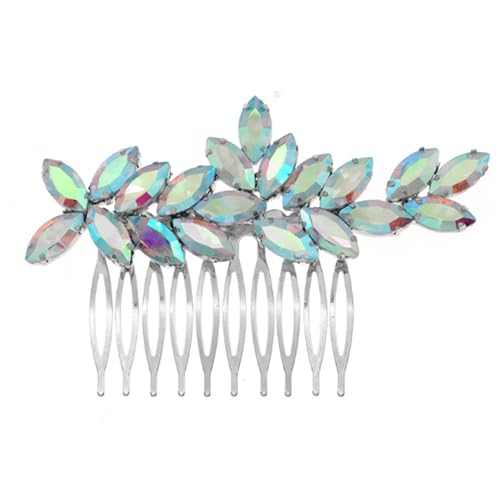 Braut-Kopfschmuck, bunte Strass-Kämme, Hochzeit, einfache Dutt-Haarnadeln, Strass-Perlen, Kristall-Haarspangen Haarschmuck von esmen