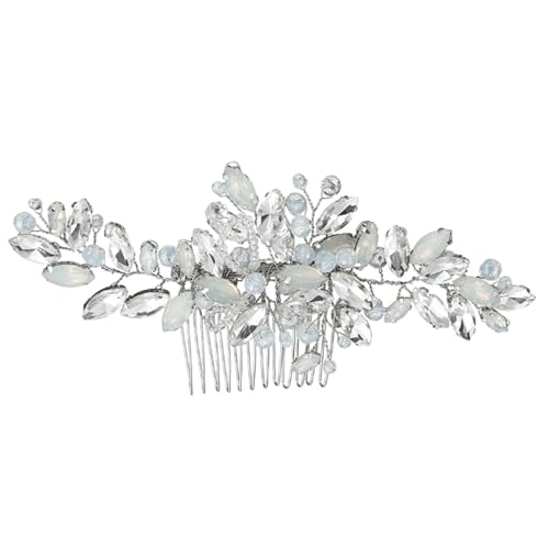 Brautschmuck Kopfschmuck handgemachte Perlen Kristall Perlen Clips Hochzeitskleid Haar Kopfschmuck Braut Haarkamm Haarschmuck von esmen
