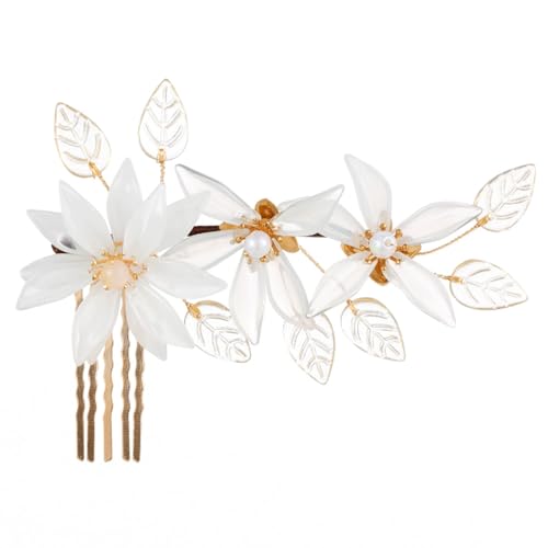 Hochzeit Haar Perle Einsatz Kamm Retro Haar Zubehör Acryl Blume Braut Haar Kamm Hochzeit Kleid Kopfschmuck Haarschmuck von esmen