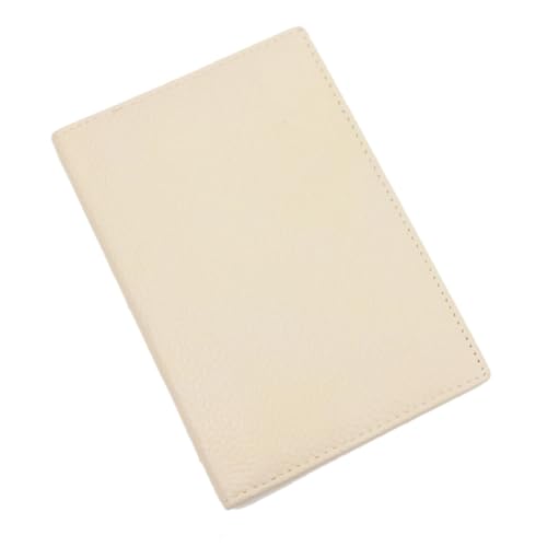Passoport Hülle Echt Leder Reisepasshülle Herren Rindsleder Reisepasshülle Kartenetui Brieftasche Integriertes Damen Ausweis Lederhülle Reisepasshülle, beige von esmen