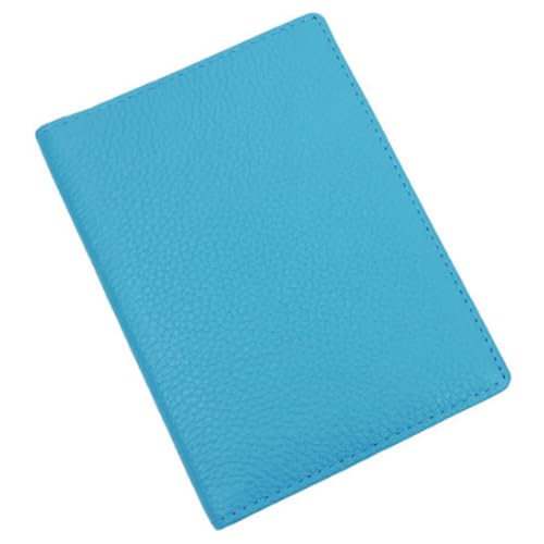 Passoport Hülle Echt Leder Reisepasshülle Herren Rindsleder Reisepasshülle Kartenetui Brieftasche Integriertes Damen Ausweis Lederhülle Reisepasshülle, blau von esmen