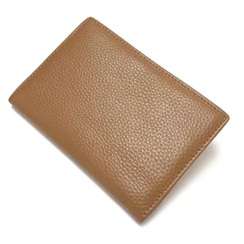 Passoport Hülle Echt Leder Reisepasshülle Herren Rindsleder Reisepasshülle Kartenetui Brieftasche Integriertes Damen Ausweis Lederhülle Reisepasshülle, braun von esmen