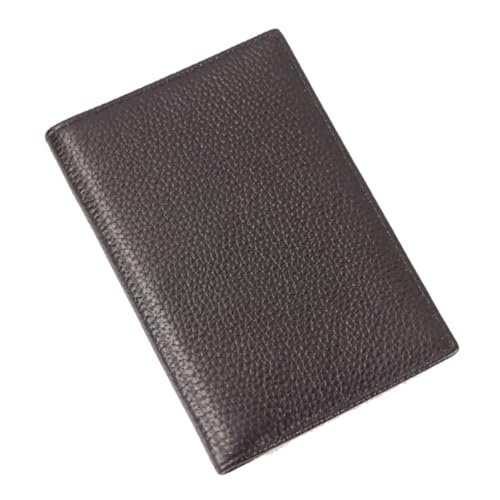 Passoport Hülle Echt Leder Reisepasshülle Herren Rindsleder Reisepasshülle Kartenetui Brieftasche Integriertes Damen Ausweis Lederhülle Reisepasshülle, dark coffee von esmen