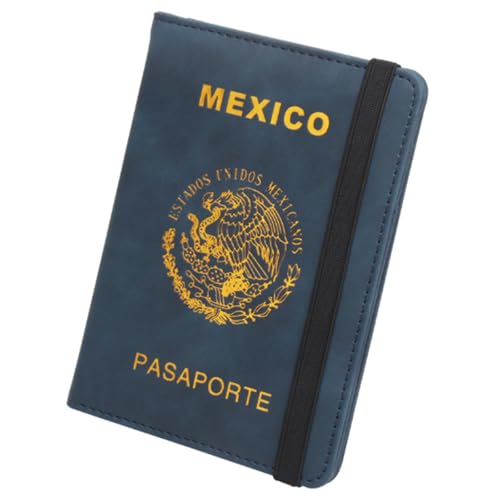 esmen Mexikanischer Passhalter Elastic Band Multi-Card-Slot Anti-Magnetische Pass-Buchkartenschleimschlanker Slim Travel Wallet Reisepasshüllen von esmen