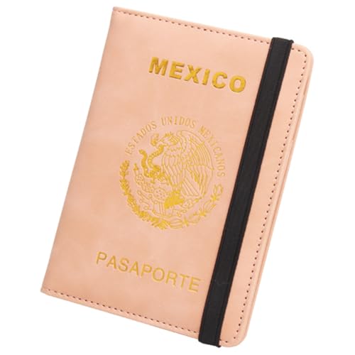 esmen Mexikanischer Passhalter Elastic Band Multi-Card-Slot Anti-Magnetische Pass-Buchkartenschleimschlanker Slim Travel Wallet Reisepasshüllen von esmen