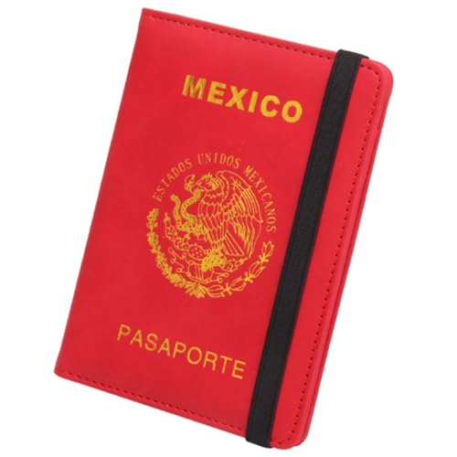 esmen Mexikanischer Passhalter Elastic Band Multi-Card-Slot Anti-Magnetische Pass-Buchkartenschleimschlanker Slim Travel Wallet Reisepasshüllen von esmen