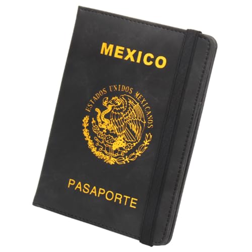 esmen Mexikanischer Passhalter Elastic Band Multi-Card-Slot Anti-Magnetische Pass-Buchkartenschleimschlanker Slim Travel Wallet Reisepasshüllen von esmen