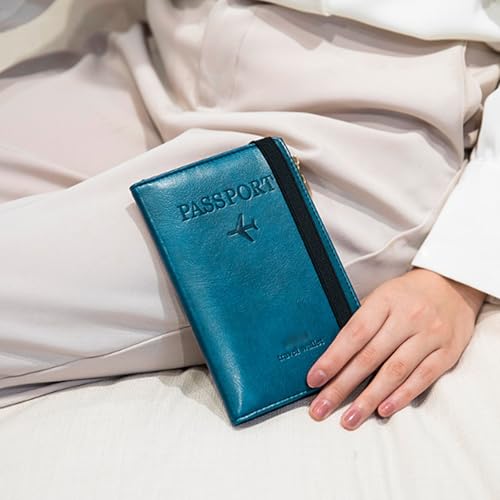 esmen Reisebeutel Reise Wallet Card Halter Multifunktional Anti-Diebstahl Passport Inhaber ID Bag Business Travel Passporthalter Reisepasshüllen von esmen