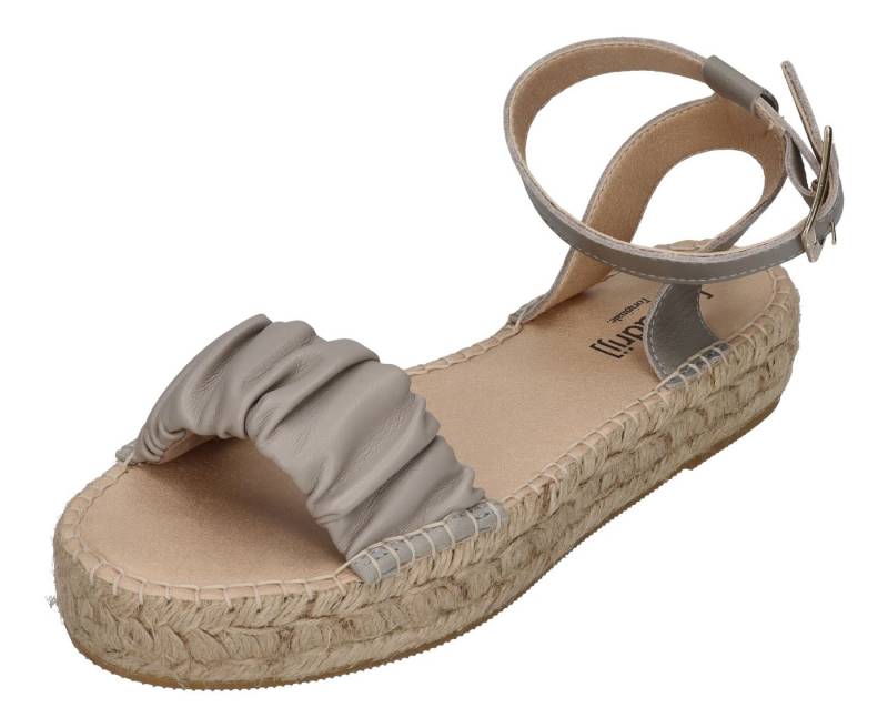 espadrij l´originale NIMES RUFFLE HIGH Sandalette Gris von espadrij l´originale