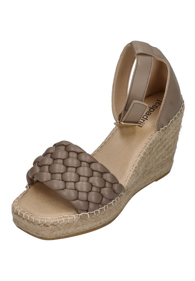 espadrij l´originale SAINT TROPEZ TRESSE Sandalette Taupe von espadrij l´originale