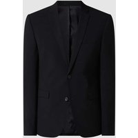 Esprit Collection Slim Fit 2-Knopf-Sakko mit Stretch-Anteil in Black, Größe 54 von esprit collection