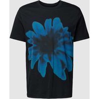 Esprit Collection T-Shirt mit Motiv-Print Modell 'Pima' in Black, Größe XXL von esprit collection