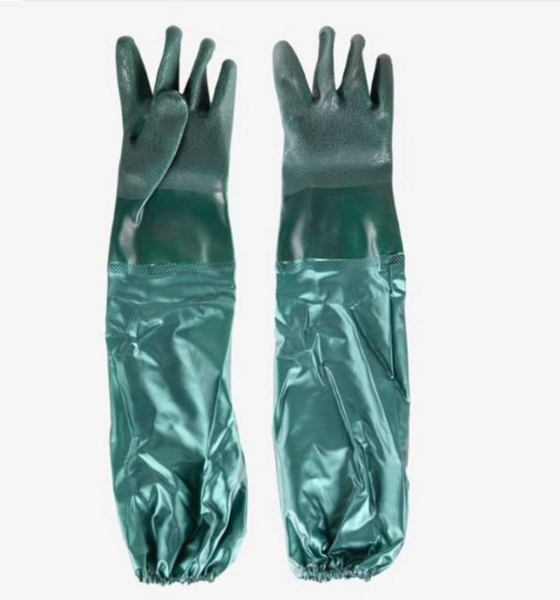 esschert design Gartenhandschuhe Teich Handschuhe extra lang Wasserfeste Gummi Abfluss Elastische von esschert design