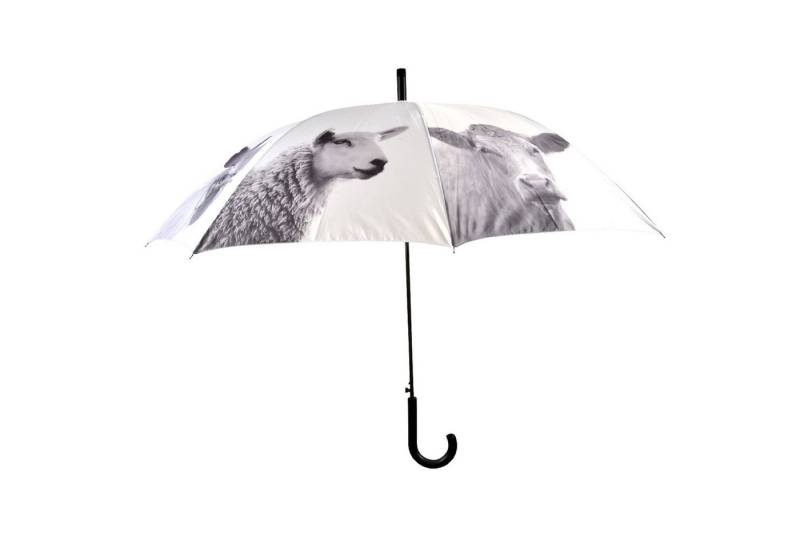 esschert design Stockregenschirm Regenschirm Schirm BAUERNHOFTIERE Stock Automatik schwarz weiß von esschert design