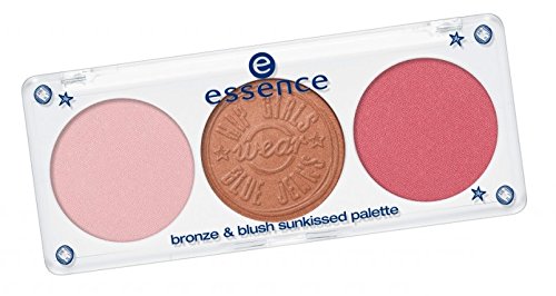 Essence Hip Girls wear blue jeans bronze & blush sunkissed palette Nr. 01 sunkissed, what else?! Inhalt: 7g Palette für frische und gebräunte Akzente im Gesicht. von essence cosmetics