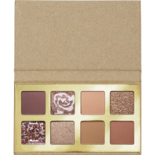 essence Coffee to glow eyeshadow palette, Lidschatten, Nr. 01, Braun, 8 Braun-Töne, glänzend, intensiv, schimmernd, vegan, ohne Mikroplastikpartikel, Nanopartikel frei, ohne Parfüm, 1er Pack (5.6g) von essence cosmetics