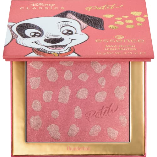 essence Disney Classics Patch maxi blush highlighter, Nr. 03 Thunderbolt, mehrfarbig, 2 Farben, sofortiges Ergebnis, schimmernd (14g) von essence cosmetics