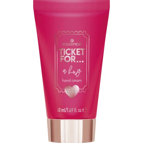 essence TICKET FOR. a hug hand cream, Nr. 01 Big Hearts Deserve Big Hugs!, weiss (50ml) von essence cosmetics