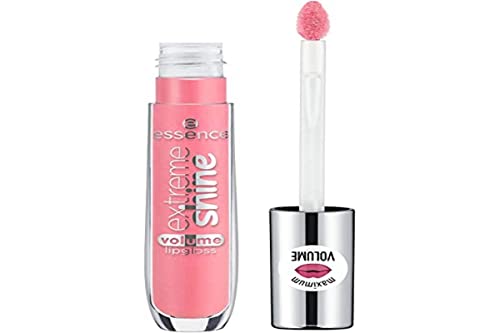 essence extreme shine volume lipgloss, Lip Gloss, Nr. 05 Pink Panther, pink, strahlend frisch, glänzend, transluzent, vegan, ölfrei, ohne Alkohol (5ml) von essence cosmetics