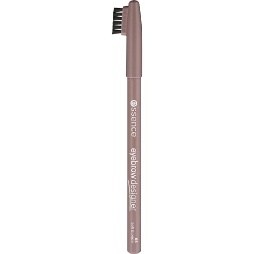 essence cosmetics eyebrow DESIGNER, Eye Pencil, Augenbrauenstift, Nr. 05 soft blonde, nude, definierend, vegan, Mikroplastik Partikel frei, Nanopartikel frei (1g) von essence cosmetics