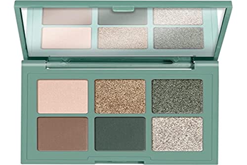 essence eyeshadow palette, Lidschatten, mehrfarbig, 6 Farben, sofortiges Ergebnis, farbintensiv, matt, metallisch, schimmernd, vegan, Mikroplastik Partikel frei, Nanopartikel frei (4,5g) von essence cosmetics