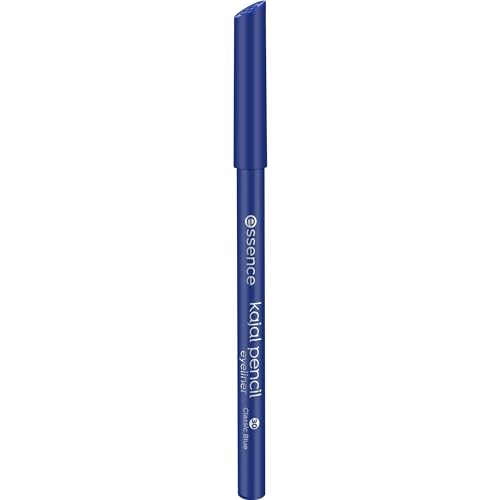 essence cosmetics kajal pencil, Nr. 30 Classic Blue, blau, definierend, langanhaltend, farbintensiv, matt, vegan, Mikroplastik Partikel frei, Nanopartikel frei (1g) von essence cosmetics