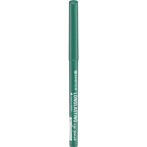 essence cosmetics LONG-LASTING eye pencil, Kajal, 18 Stunden Halt, wasserfest, Nr. 12 i have a green, grün, definierend, langanhaltend, vegan, wasserfest, Mikroplastik Partikel frei (0,28g) von essence cosmetics