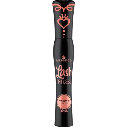 essence Lash PRINCESS volume mascara, Schwarz, volumengebend, schwunggebend, definierend, verlängernd, vegan, ohne Mikroplastikpartikel, Nanopartikel frei, ohne Parfüm, 1er Pack (12ml) von essence cosmetics