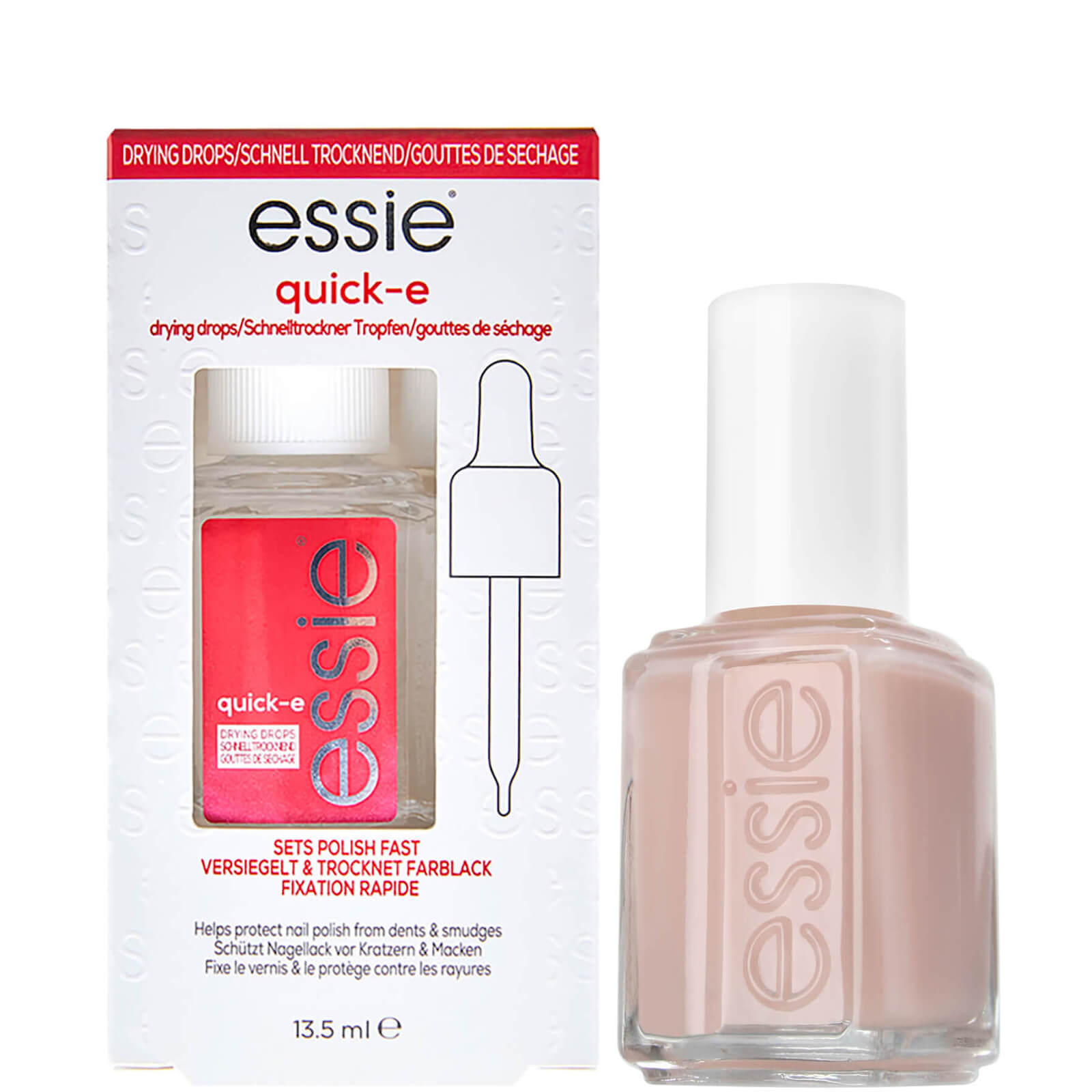 Essie Ballet Slippers Pink Nail Polish and Quick Dry Drops Kit von essie