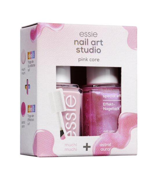 Essie Nagellack Set pink core (Nr. 17 muchi muchi, 20 astral aura) Nagellack Set 1Stk von essie
