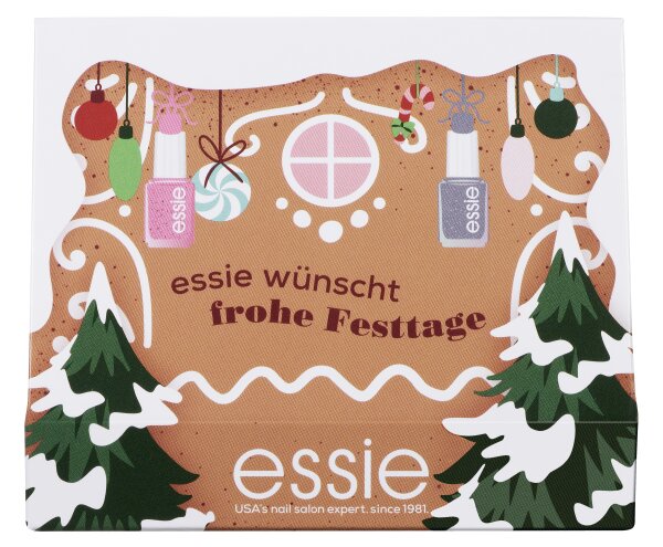 Essie Weihnachtsgeschenk 2024 - Nagellack-Set Nr. 888 feel the fizzle, Nr. 899 geek chic mit Tweezerman Nagelfeile Nagellack Set 1 Stk Essie Weihnachtsgeschenk 2024 - Nagellack-Set Nr. 888 feel the fizzle, Nr. 899 geek chic mit Tweezerman Nagelfeile Nagellack Set 1 Stk von essie