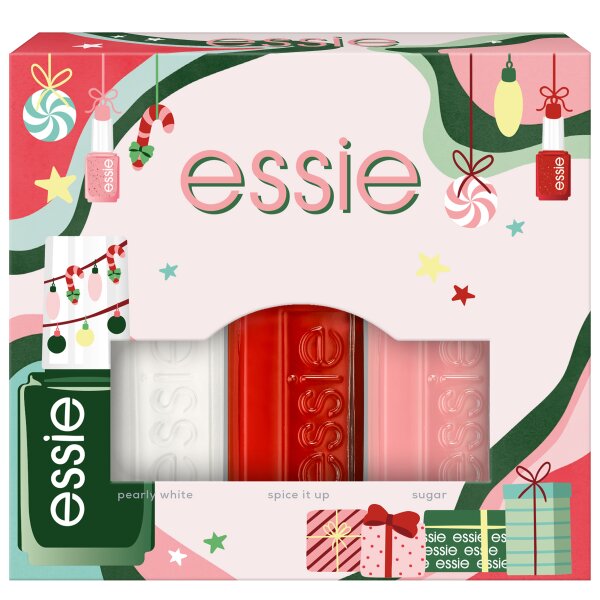 Essie Xmas Mini Trio Kit: sugar daddy, pearly white, spice it up Nagellack Set 15ml Essie Xmas Mini Trio Kit: sugar daddy, pearly white, spice it up Nagellack Set 15ml von essie