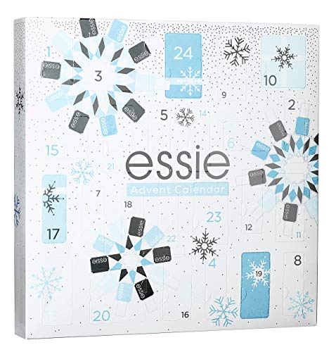 essie Adventskalender Nagellack 2019 Frauen - 24 hochwertige Überraschungen, moderne Nagellack-Farben, Pflege und Accessoires, limitierter Kalender von essie