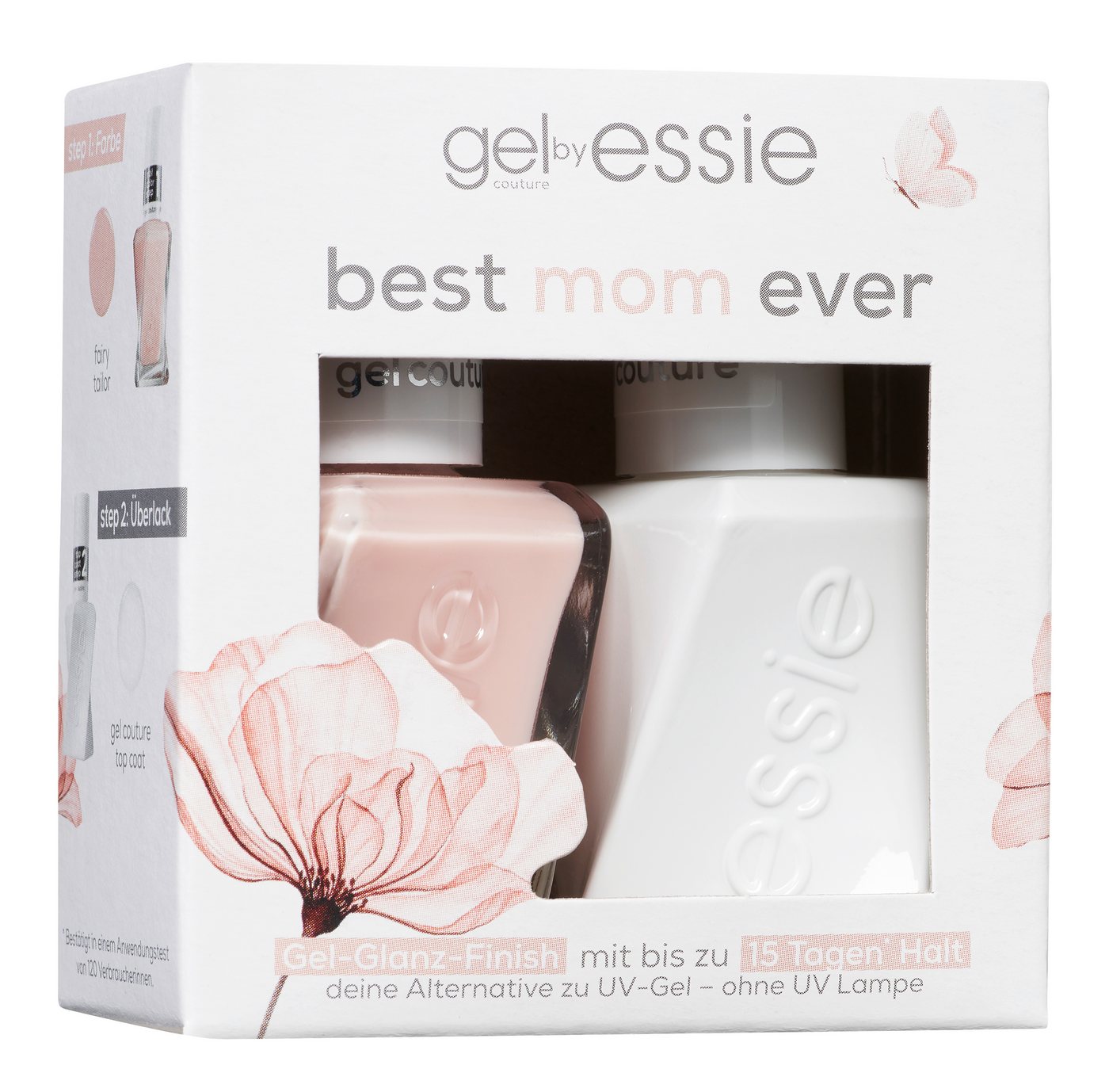essie Nagellack-Set Essie Nagellack Gel Couture Set, 2-tlg., mit natürlichen Inhaltsstoffen von essie