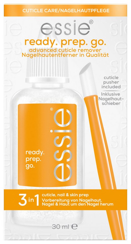 essie Nagelpflege-Set ready.prep.go., 2-tlg., mit Nagelhautentferner und Nagelhautschieber von essie