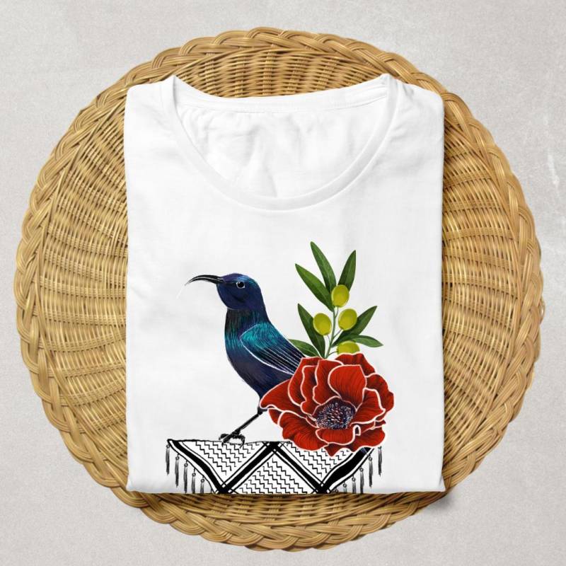 Palästina T-Shirt, Illustriert, Lange Ärmel Palästina T-Shirt, Illustriert, Lange Ärmel von esstisch