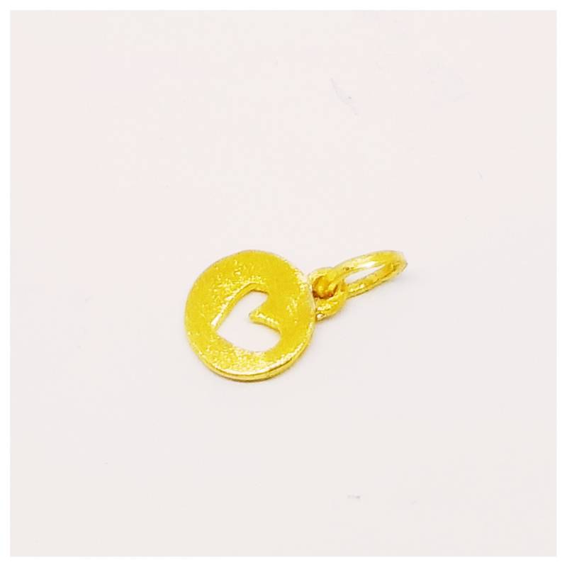 24K Massiv Gold Zierlicher Herz Anhänger Von Estherleejewel 999 von estherleerosary