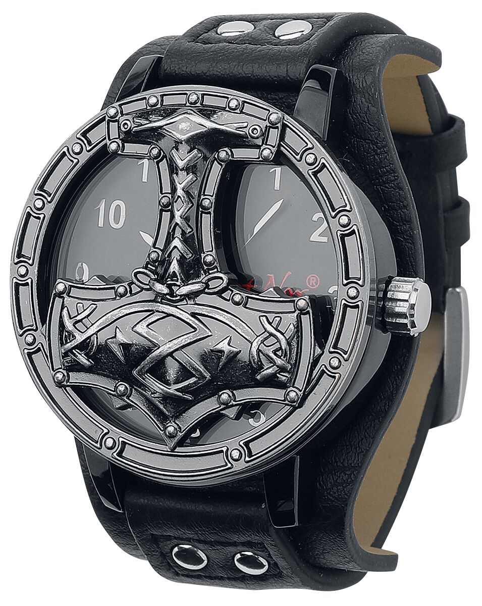 etNox Time Armbanduhren - Thors Hammer - für Männer - schwarz von etNox Time