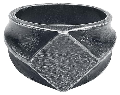 etNox hard and heavy Basic Männer Ring silberfarben S von etNox