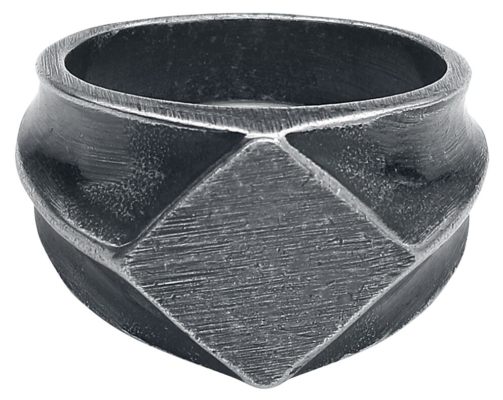 etNox hard and heavy Basic Ring silberfarben von etNox hard and heavy