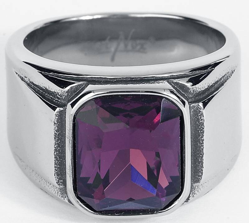 etNox hard and heavy - Gothic Ring - Simply Purple - silberfarben von etNox hard and heavy