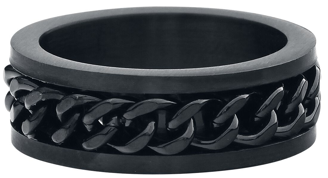 etNox hard and heavy Mesh Steel Ring schwarz von etNox hard and heavy