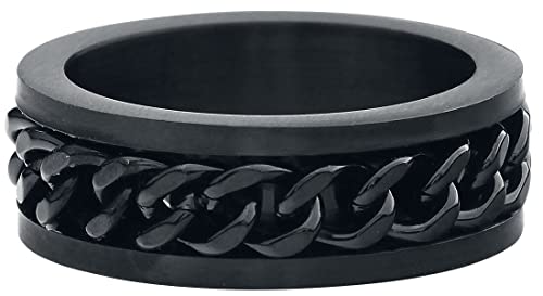 etNox hard and heavy Mesh Steel Unisex Ring schwarz XS Edelstahl Basics von etNox hard and heavy