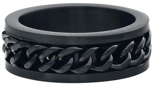 etNox hard and heavy Mesh Steel Unisex Ring schwarz XS Edelstahl Basics, Geschenke, Weihnachten von etNox