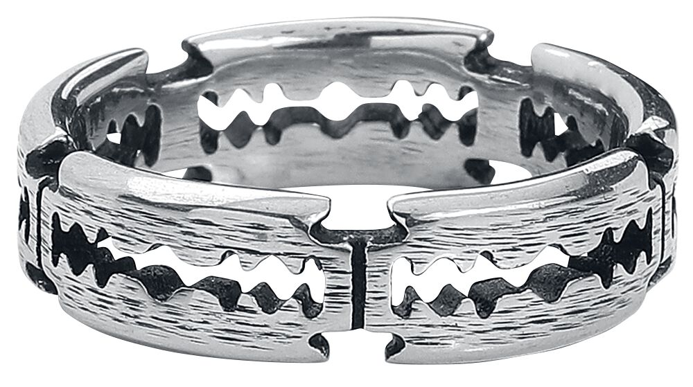 etNox hard and heavy Razorblades Ring silberfarben von etNox hard and heavy