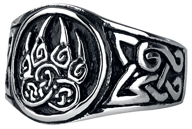 etNox hard and heavy Ring - Bärentatze - für Männer - silberfarben von etNox hard and heavy