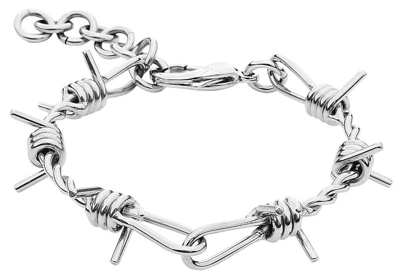 etNox hard and heavy Stacheldraht Armband multicolor von etNox hard and heavy