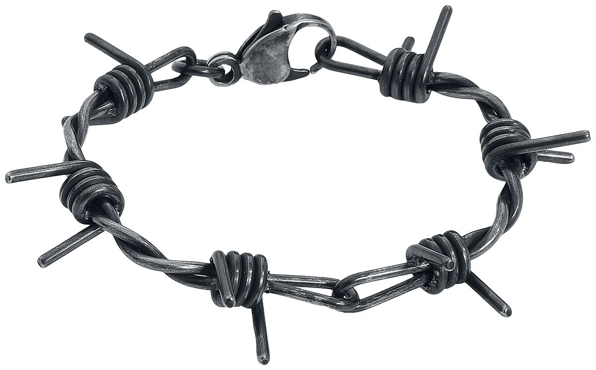 etNox hard and heavy Stacheldraht Armband silberfarben etNox hard and heavy Stacheldraht Armband silberfarben von etNox hard and heavy